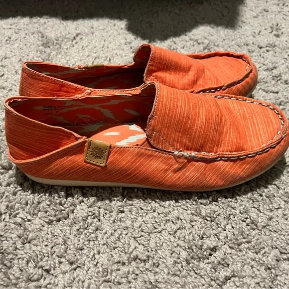 Yellow Box “Lizzie” Orange Slip On Loafer Shoes, Size 8.5 - Picture 2 of 8